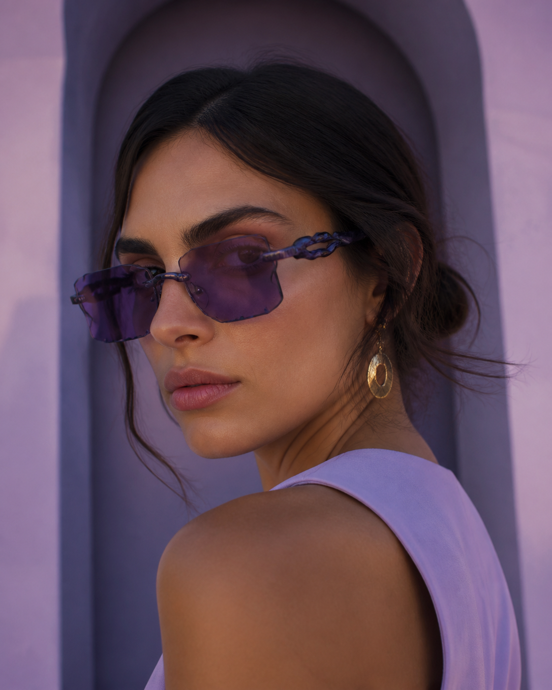 LYNXFLARE - Amethyst worn by model